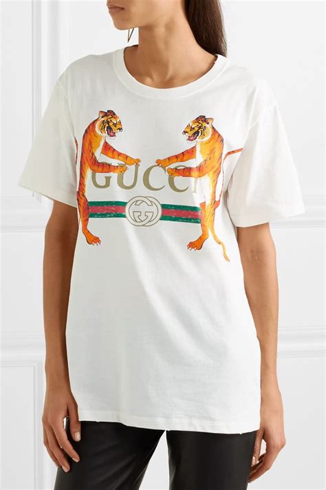 gucci tiger logo|Gucci tiger print t shirt.